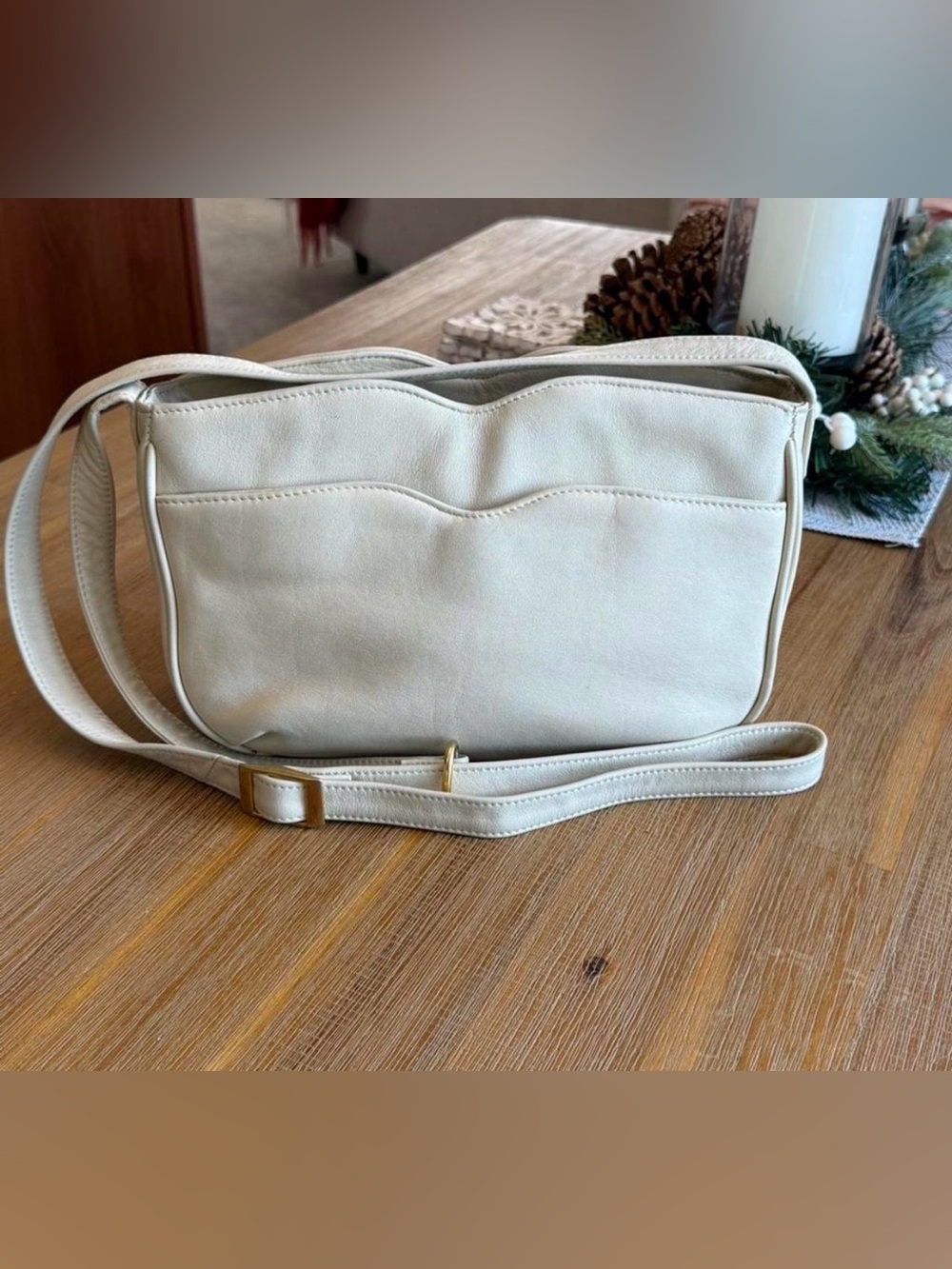 Vintage Brio Genuine Leather Crossbody Bag Made in Korea